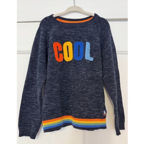 s.Oliver COOL Knit Textured Colorful Rainbow Sweater Unisex Kids Size 5T - Picture 1 of 5
